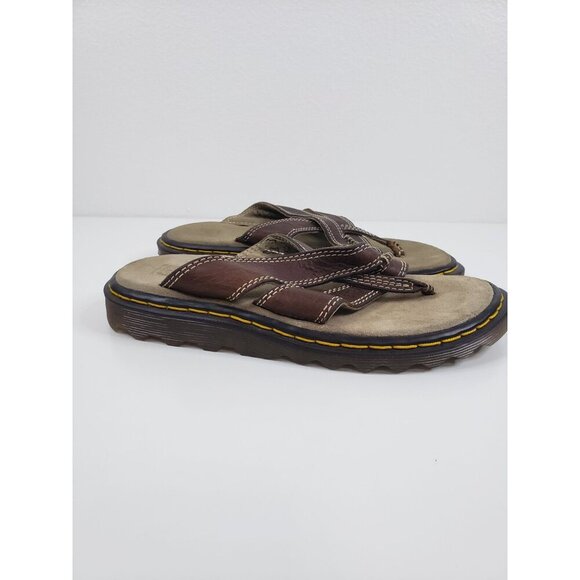 Dr. Martens‎ Leather Thong Flip Flop Sandals in Brown - Women size  5 - Picture 7 of 9